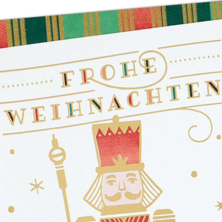 Holiday Happiness German-Language Christmas Card Card Front Detail image number 4