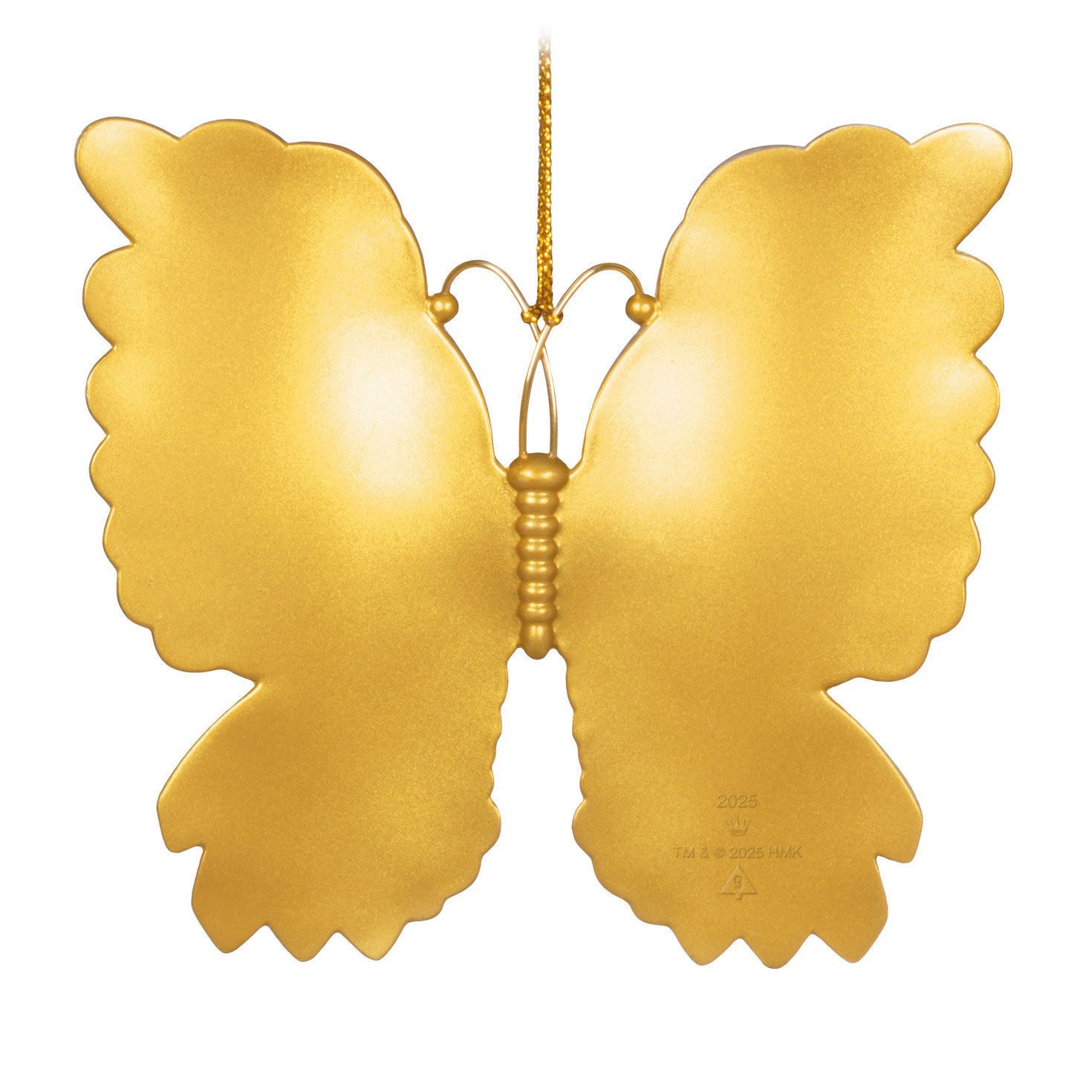 Gold Iridescent Butterfly Keepsake Ornament  image number 5