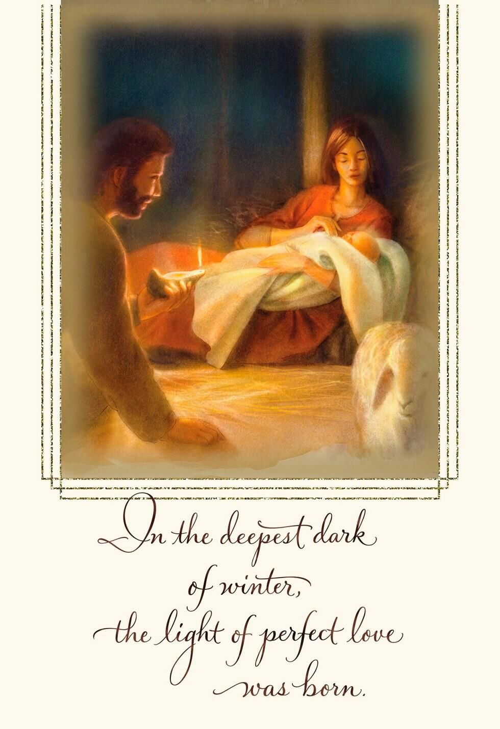 Nativity Scene Christmas Card