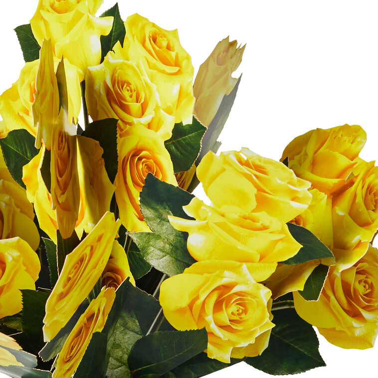 Build-a-Bouquet Yellow Roses Pop-Up Paper Flowers, Yellow Roses, large image number 4