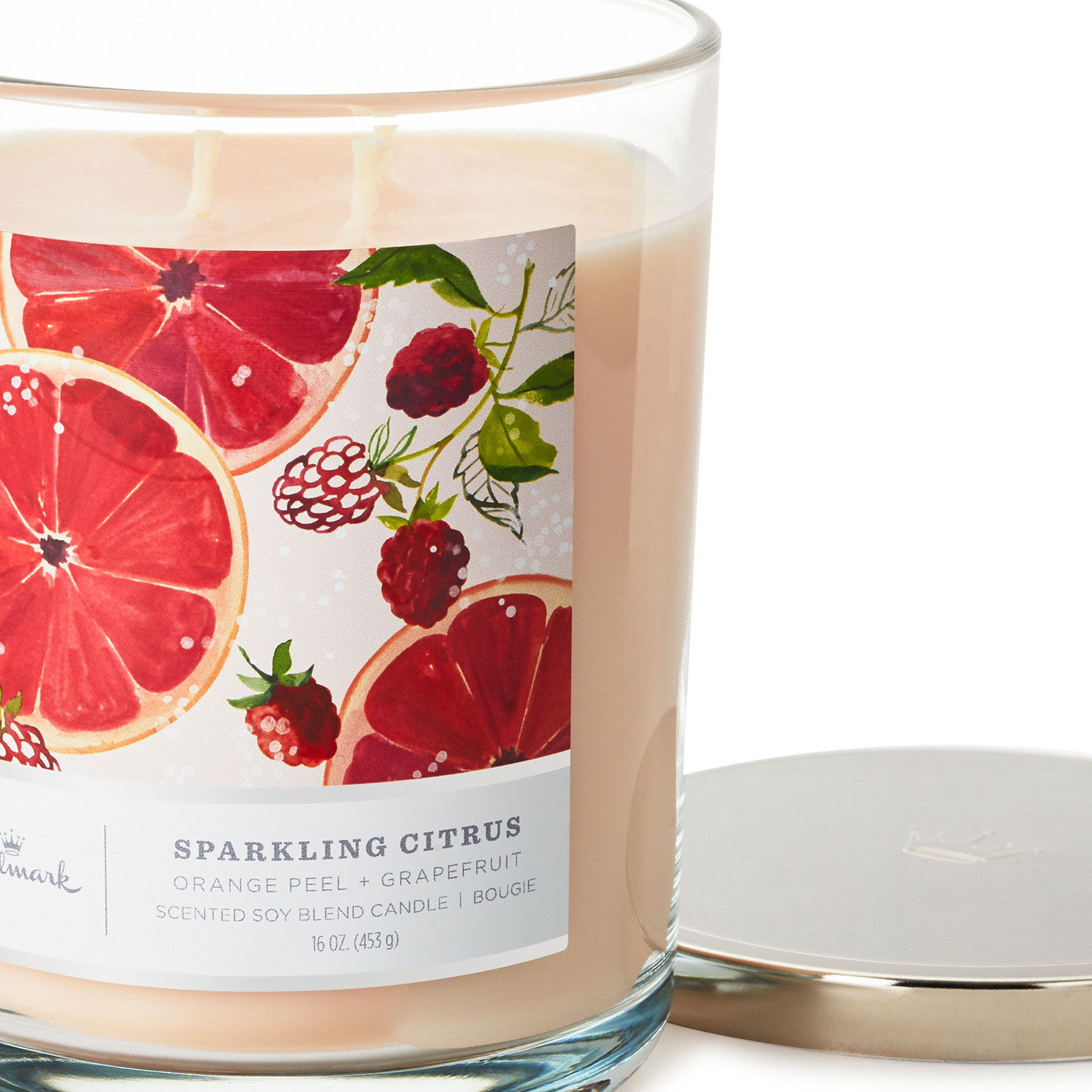 Sparkling Citrus 3-Wick Jar Candle, 16 oz., , large image number 4