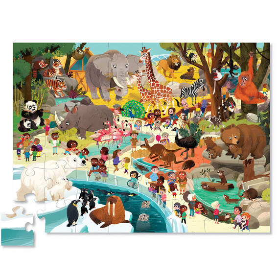 Crocodile Creek Day at the Zoo 48-Piece Jigsaw Puzzle, , large image number 2
