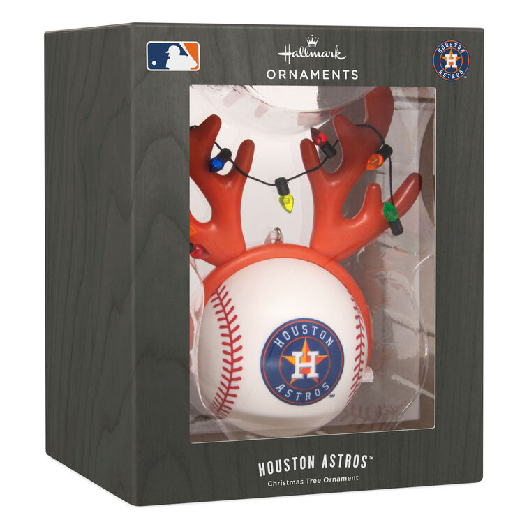 Astros Reindeer Baseball Christmas Ornament package front image number 7