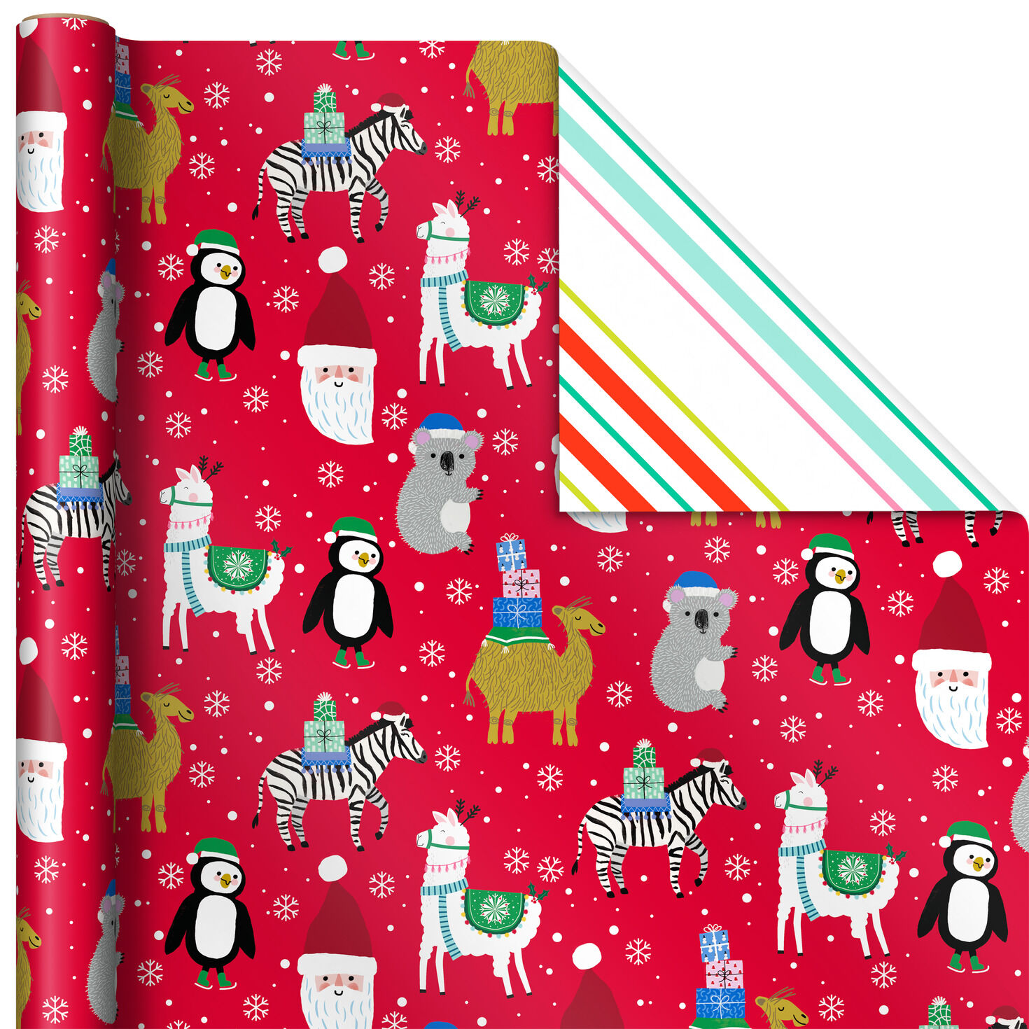Kids Reversible Christmas Gift Wrap Assortment  image number 6
