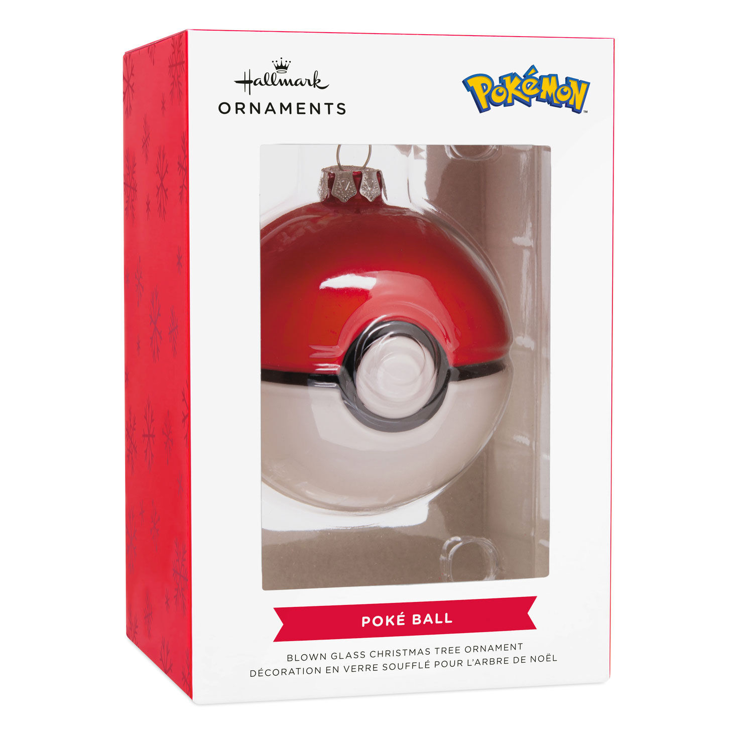 Glass Pok&eacute;mon Pok&eacute; Ball Christmas Ornament  image number 6
