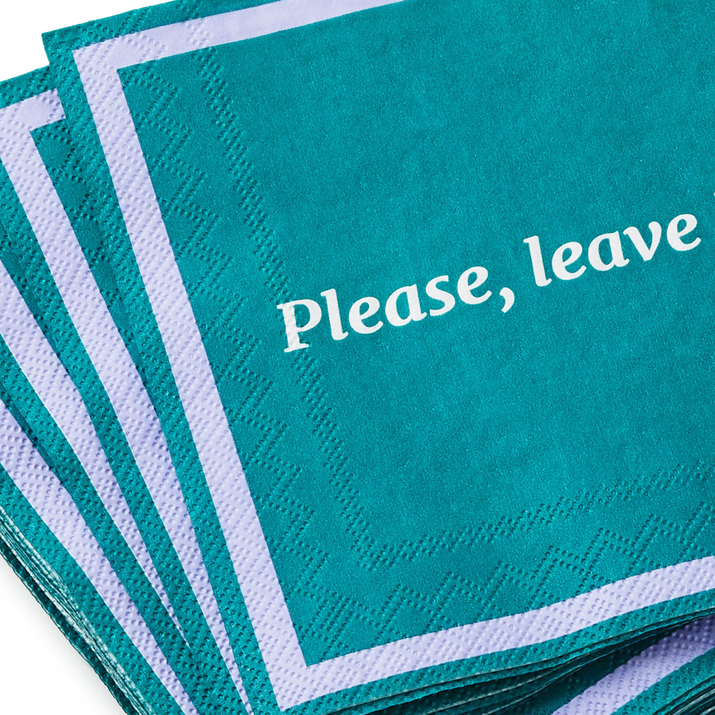 Drinks on Me Please Leave Funny Party Napkins, Pack of 20, , large image number 2