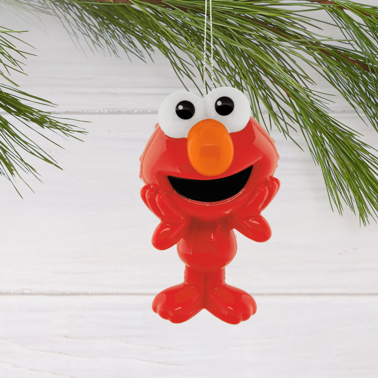 Sesame Street Elmo Christmas Ornament hanging on tree image number 2