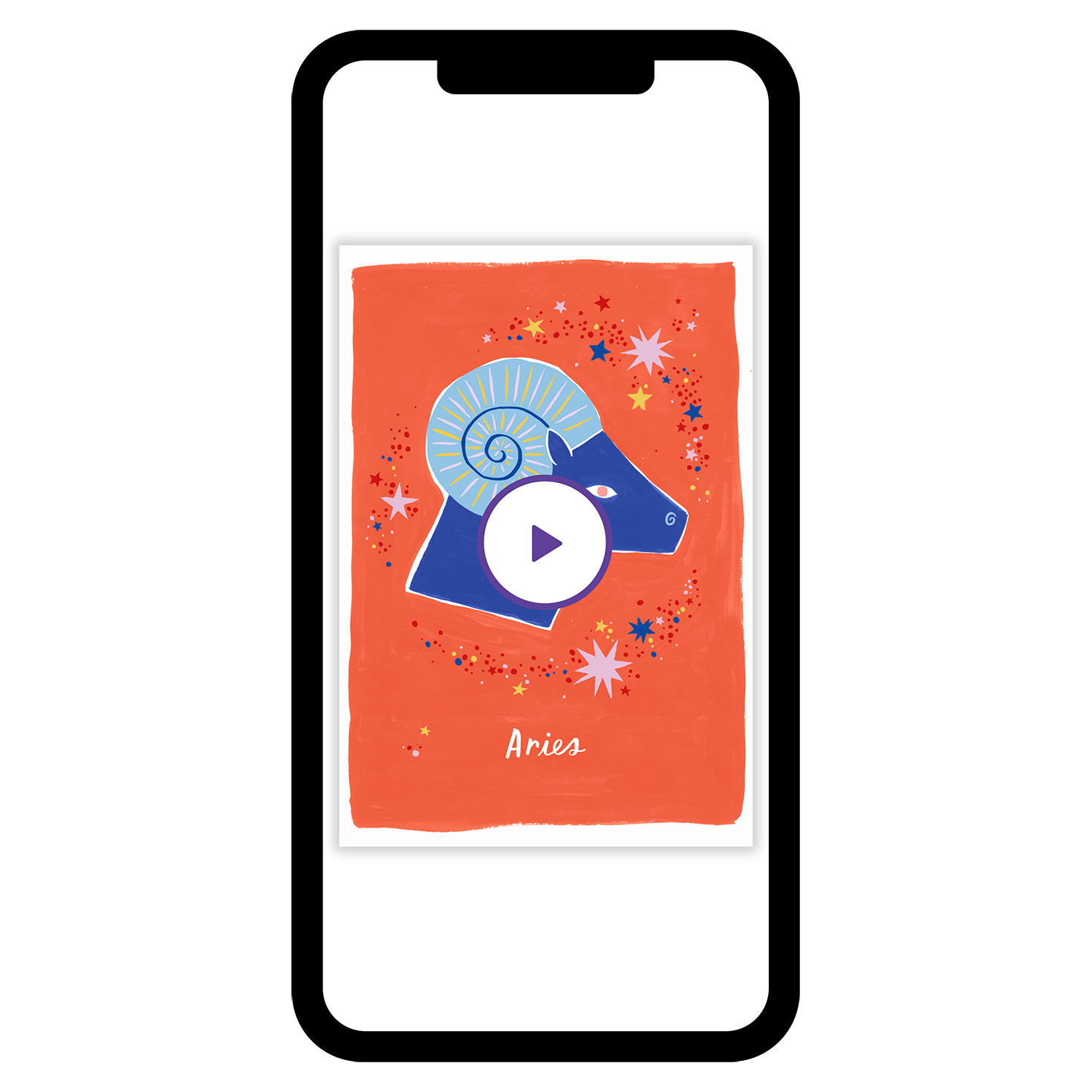 Bold and Bright Aries Zodiac eCard