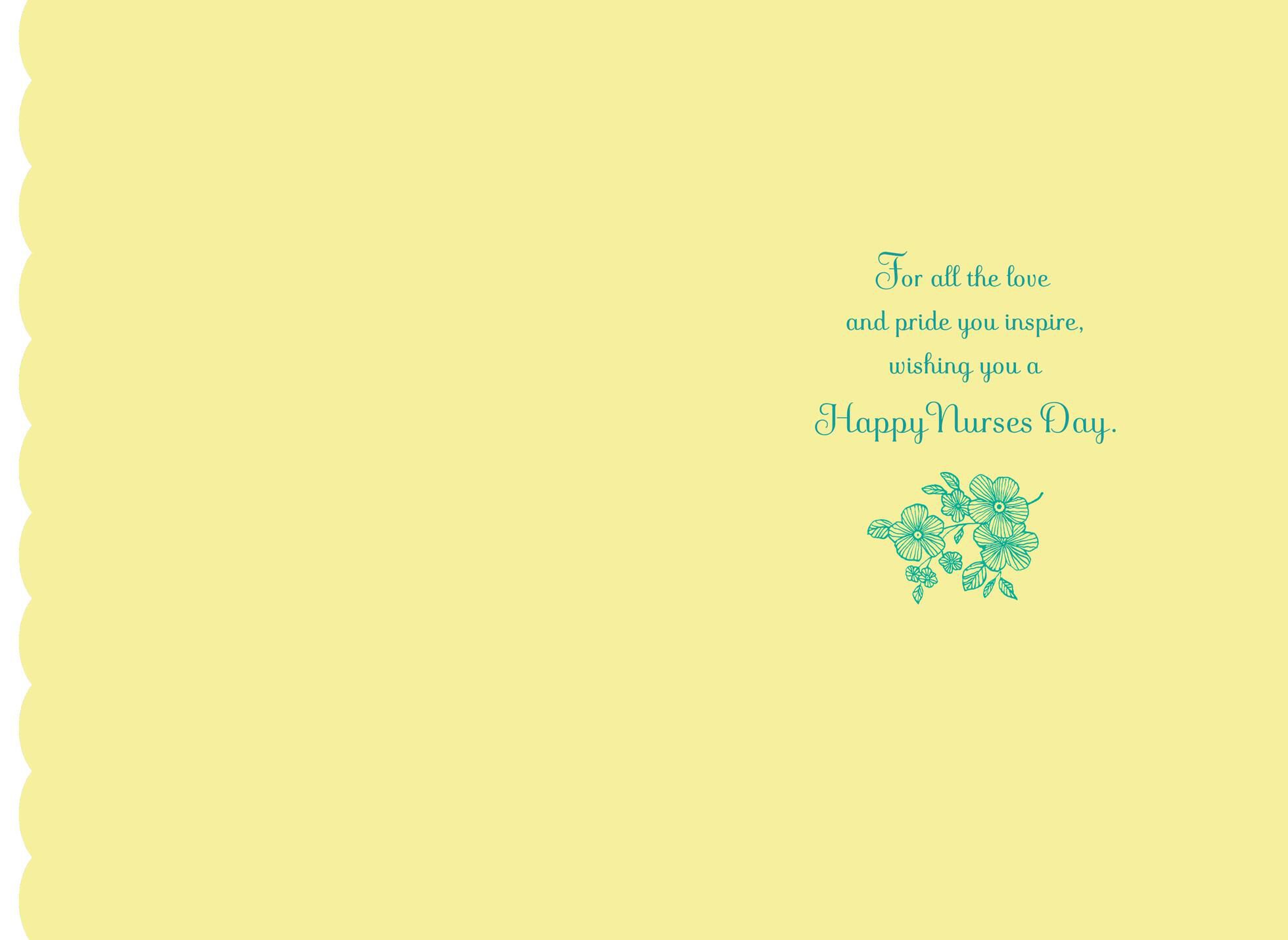 Love and Pride for Nurse Daughter Nurses Day Card
