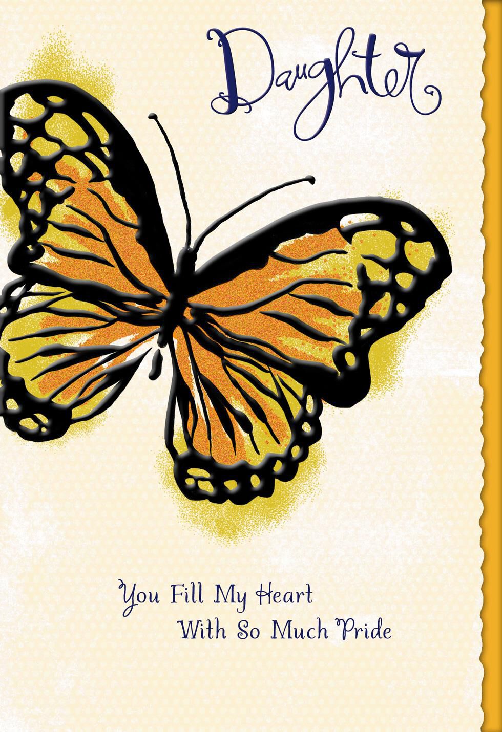 Butterfly Proud of You Mother's Day Card for Daughter