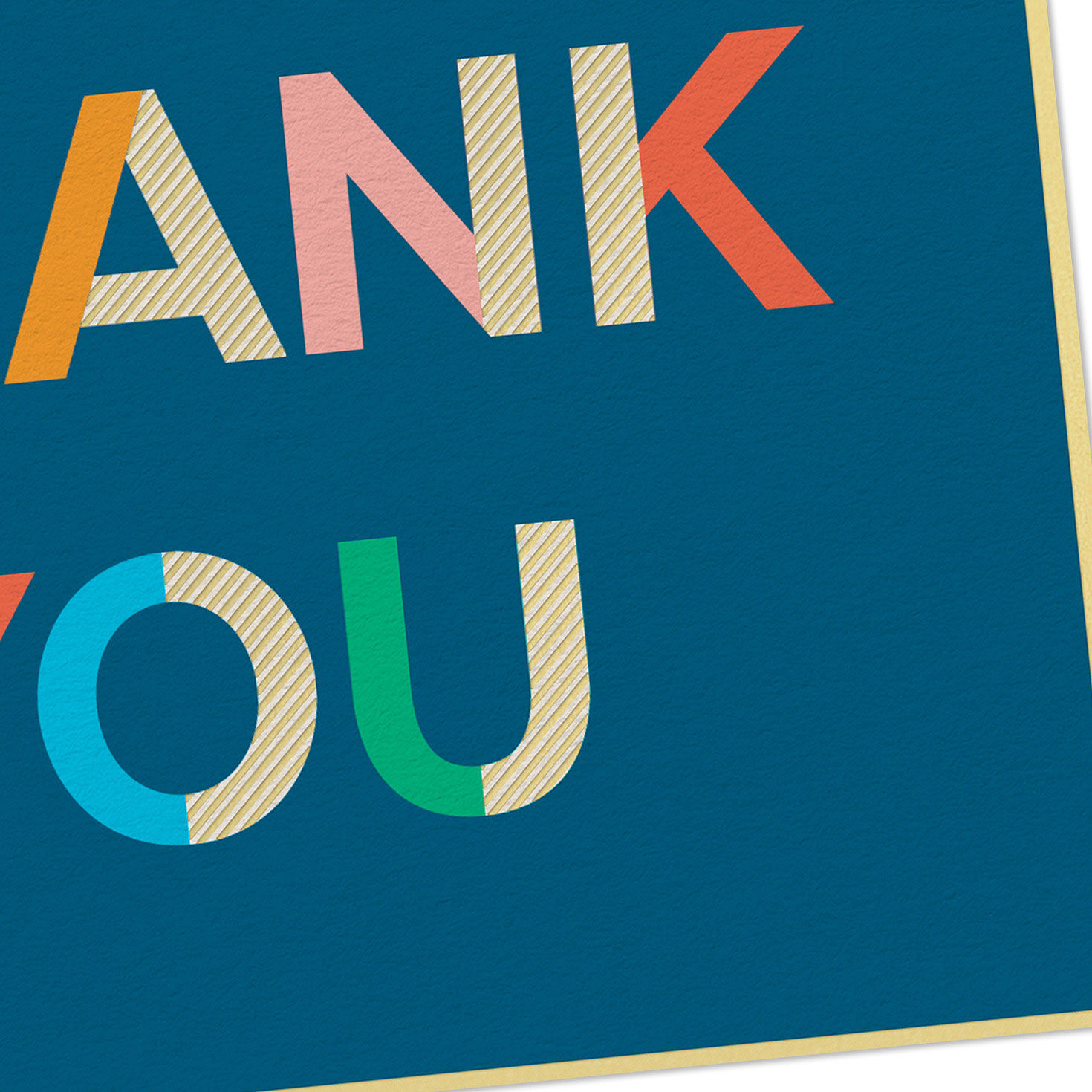 Modern Thanks Blank Thank You Note Cards Pack  image number 3