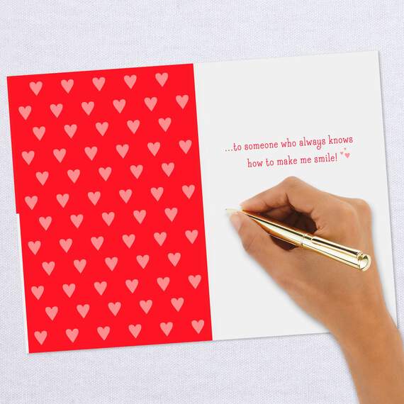 You Make Me Smile Valentine's Day Card, , large image number 6
