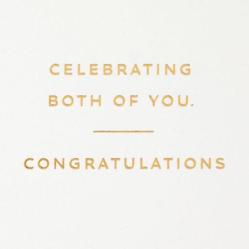 Celebrating Love and Both of You Wedding Card, 