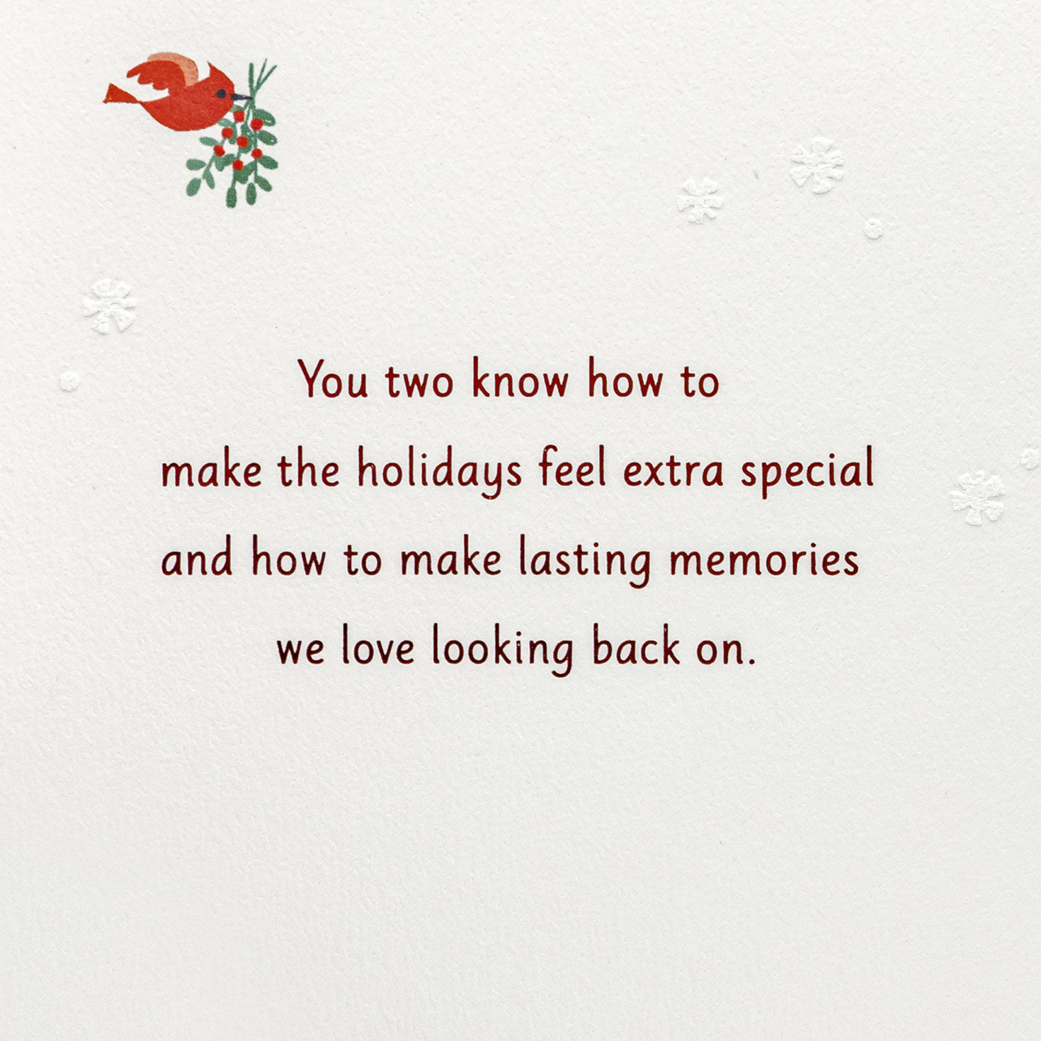 Snowman Couple Christmas Card for Brother and His Wife Sentiment image number 2