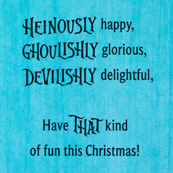 Disney Tim Burton's The Nightmare Before Christmas Ghoulish Christmas Card, , large image number 2