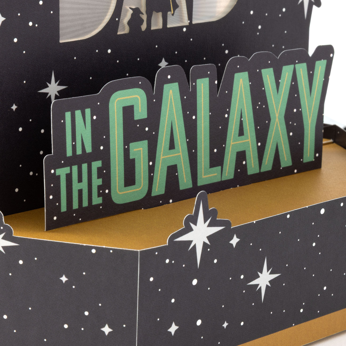 Mandalorian Father's Day Card With Music and Light Card Front Detail image number 5