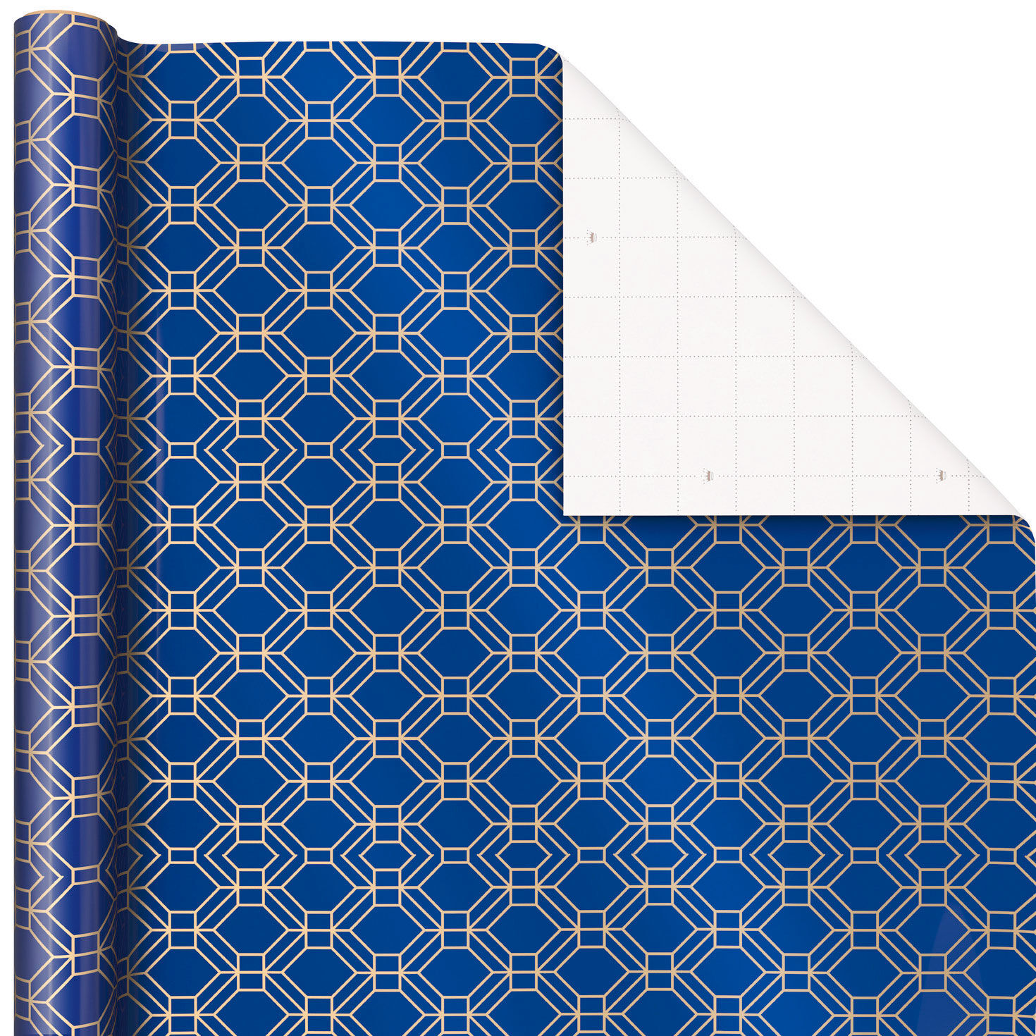 Navy and Gold 3-Pack Wrapping Paper, 105 sq. ft. total for only USD 19.99 | Hallmark
