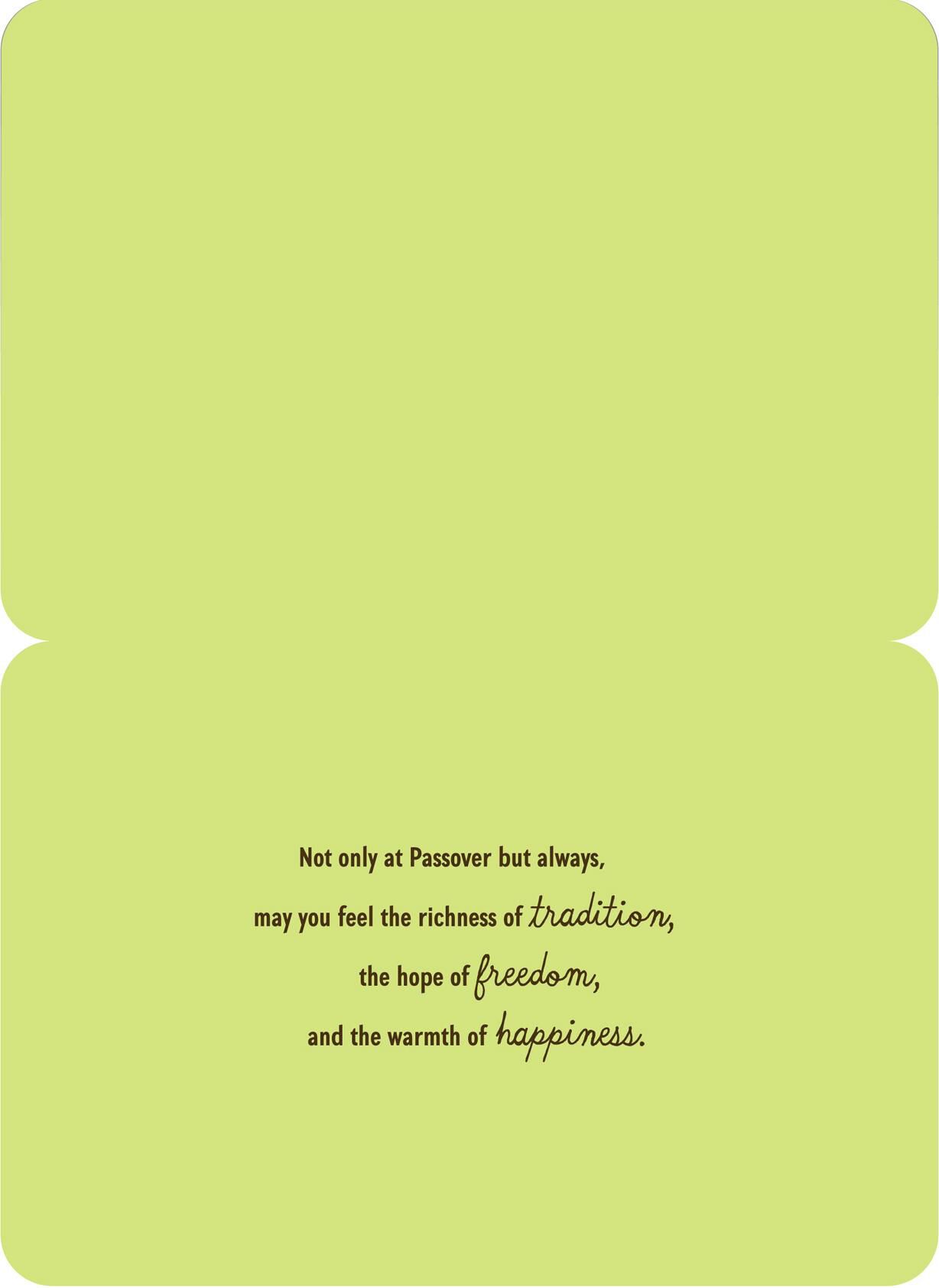 Wishing You Blessings Passover Card