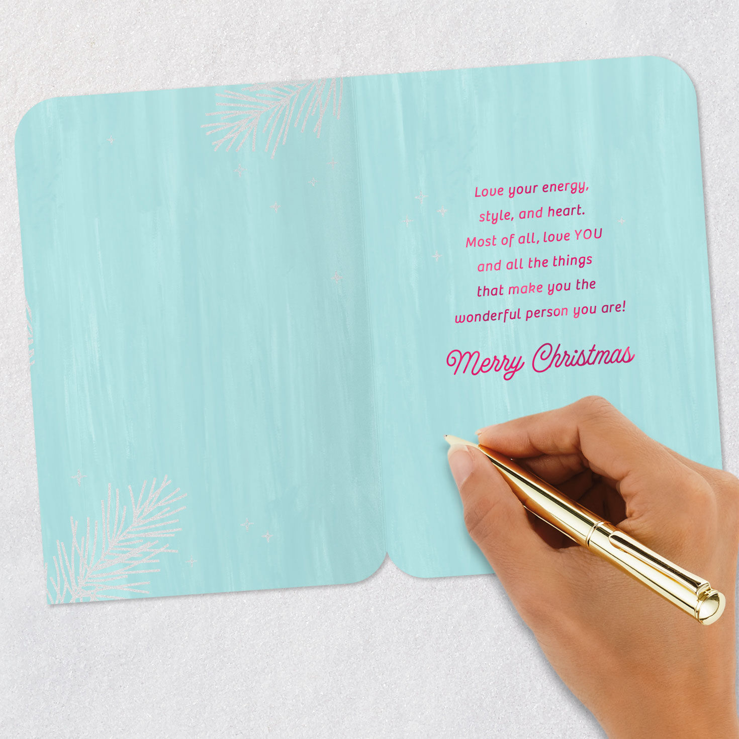 Ornaments Christmas Card for Great-Granddaughter Signing card image number 6