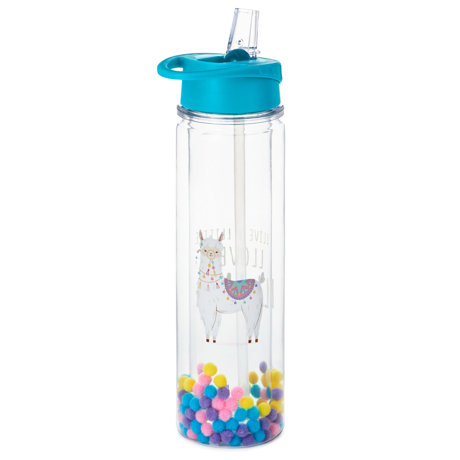 Purple Sequin Llamacorn Drinking Cup with Straw Brand New Gifts by Recipient