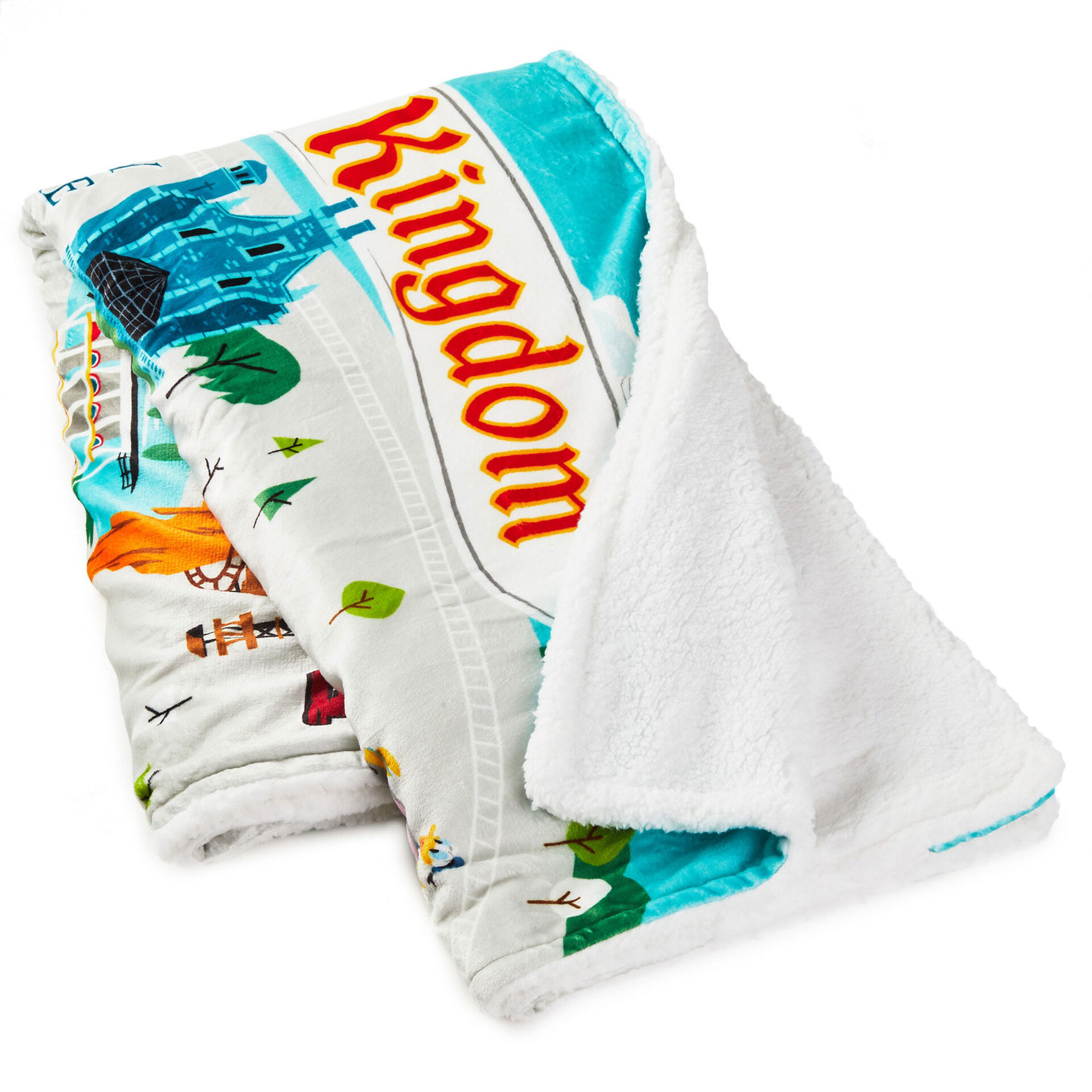 Walt Disney World 50th Anniversary Magic Kingdom Map Throw Blanket