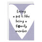 Purple With White Heart Personalized Sympathy Card Front image number 1