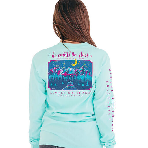 Simply Southern He Counts the Stars Long Sleeve T-shirt, 
