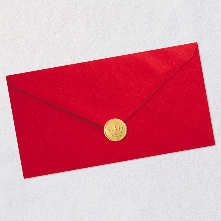 Cool Santa Moose Grandson Christmas Card Envelope Back with Seal image number 8