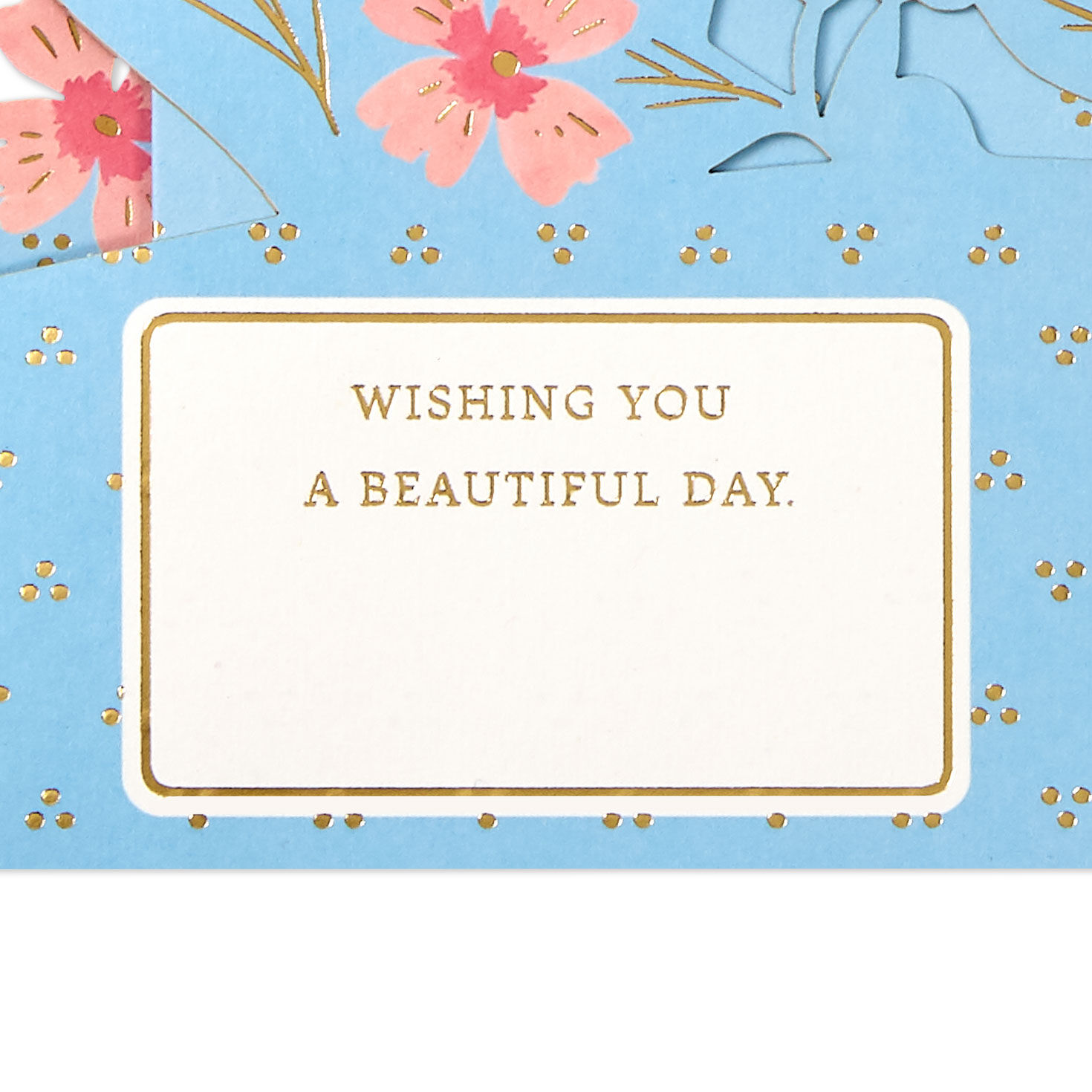 Flowers on Blue 3D Pop-Up Mother's Day Card  image number 3