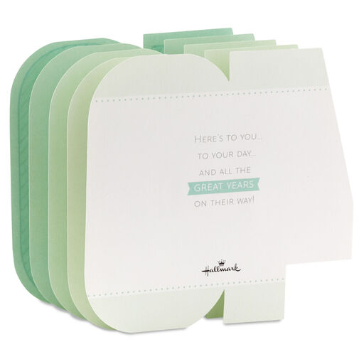 Here's to You 3D Pop-Up 40th Birthday Card, 