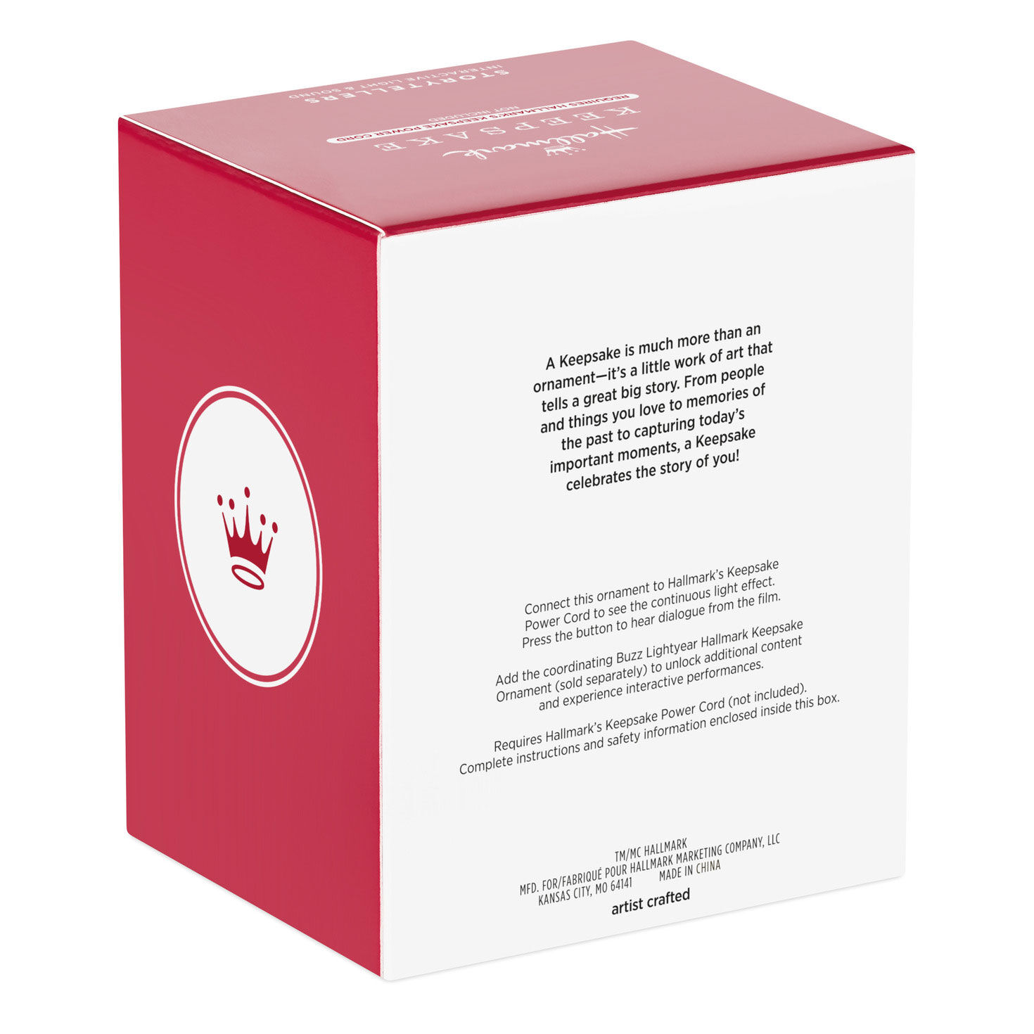 Toy Story Sheriff Woody Keepsake Ornament Packaging Back image number 8