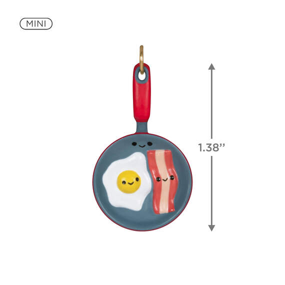 Mini Better Together Bacon and Eggs Ornament, 1.38", , large image number 3