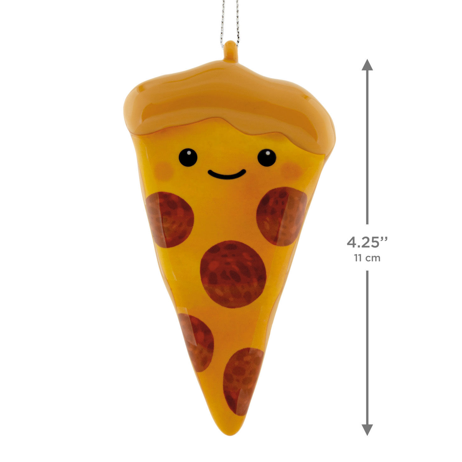 Pizza Slice Christmas Ornament measurement image number 3