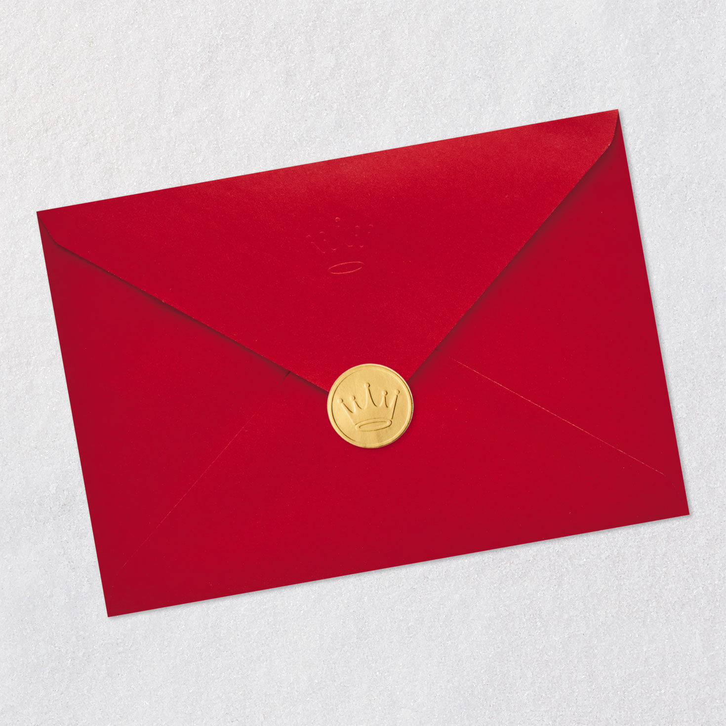 Festive Tree With Flowers Christmas Card in Spanish Envelope Back with Seal image number 7