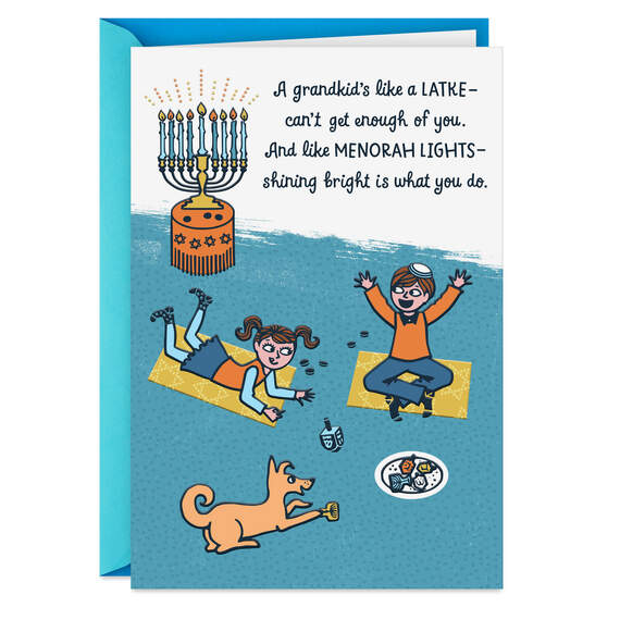 A Grandkid's Like… Hanukkah Card, , large image number 1