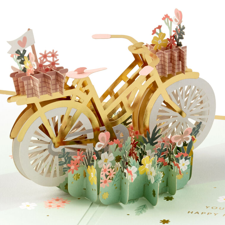 Bicycle Hope Love Follows You Pop-Up Mother’s Day Card