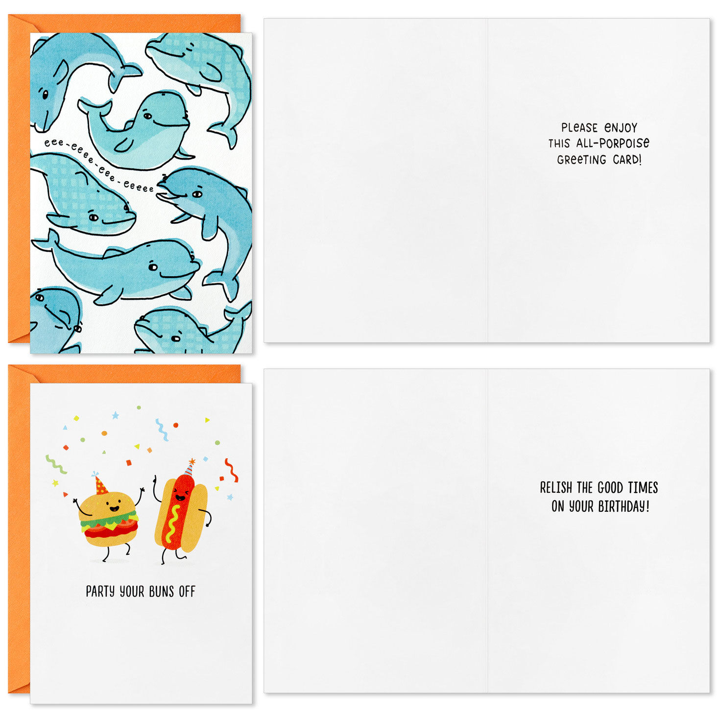 Fun Illustrations and Puns Funny Cards Assortment Card Front with Sentiment image number 4