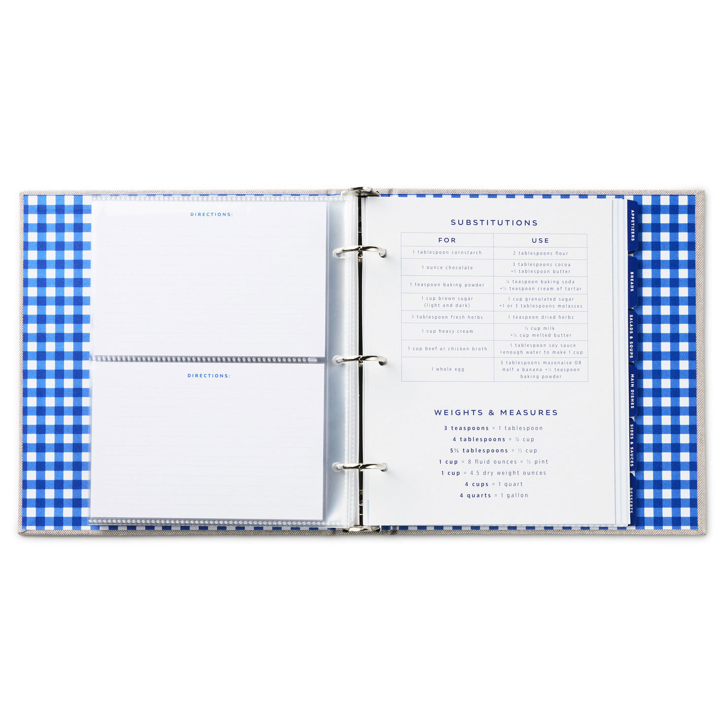 Family Recipes Customizable Recipe Binder open spread image number 5