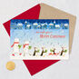 Polar Bear and Penguin Carolers Pop-Up Christmas Card Card Front with Envelope and Gold Seal image number 7