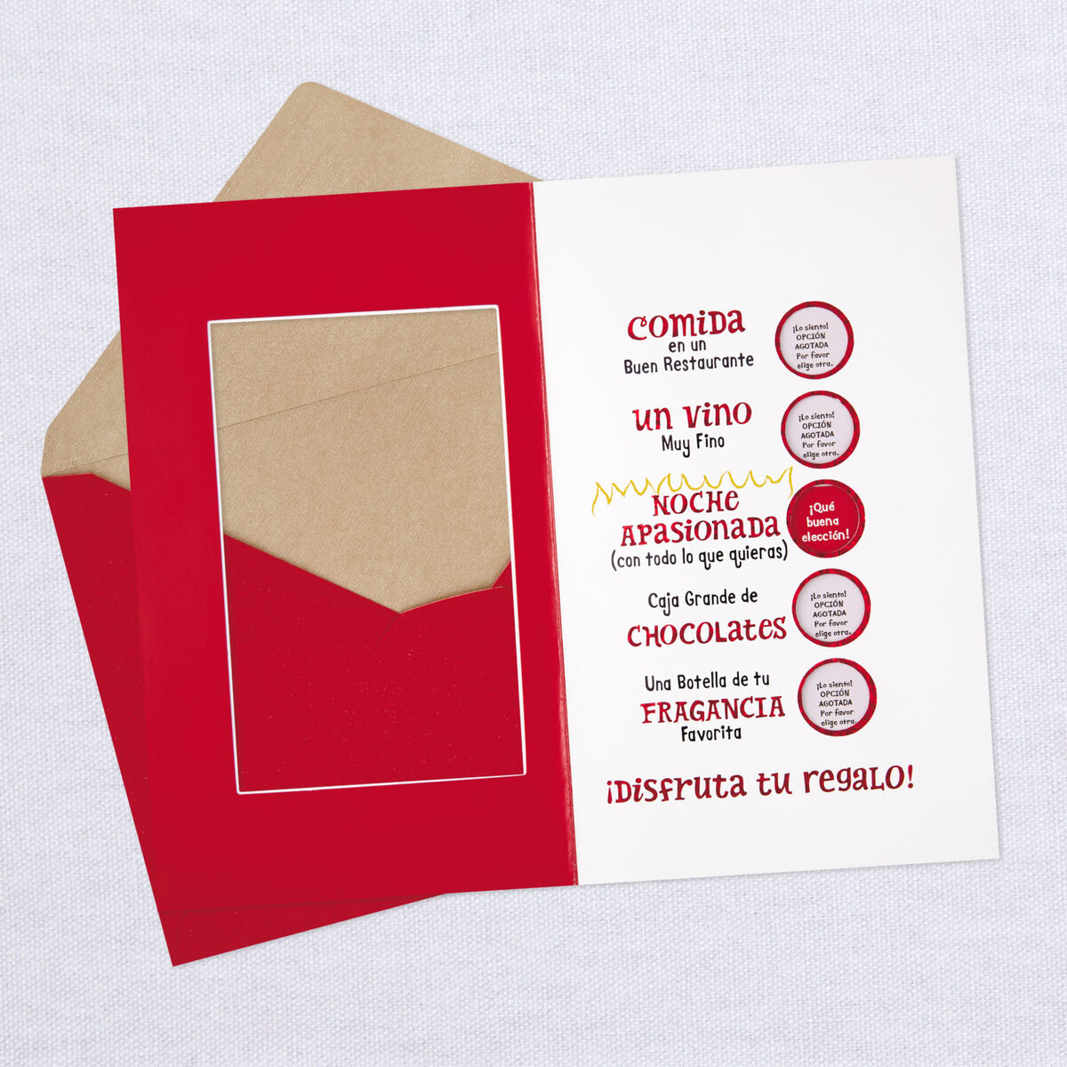 Romantic Gift Checklist Funny SpanishLanguage Valentine's