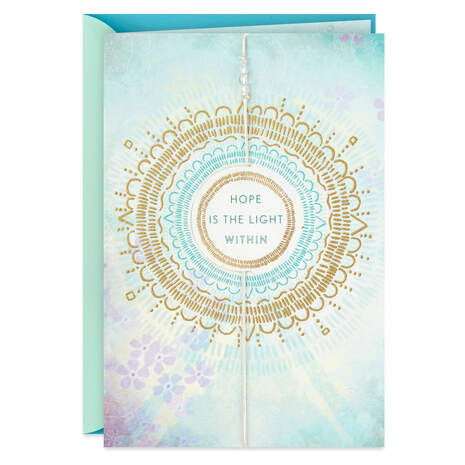 Hope Is the Light Within Encouragement Card, , large