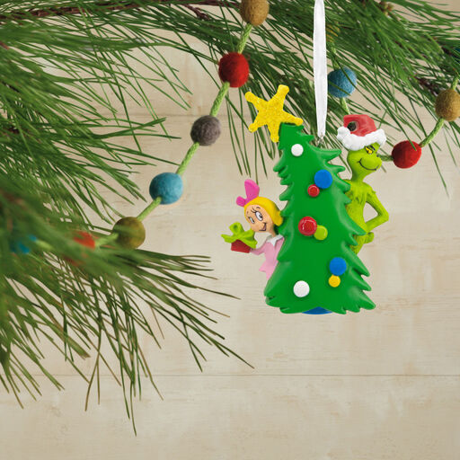 Dr. Seuss's How the Grinch Stole Christmas!™ Grinch With Cindy-Lou Who Hallmark Ornament, 