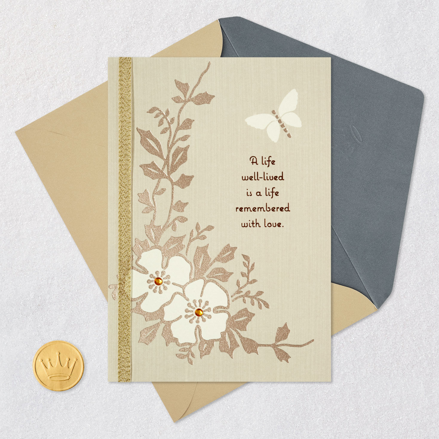 Remembered With Love Sympathy Card for only USD 6.99 | Hallmark