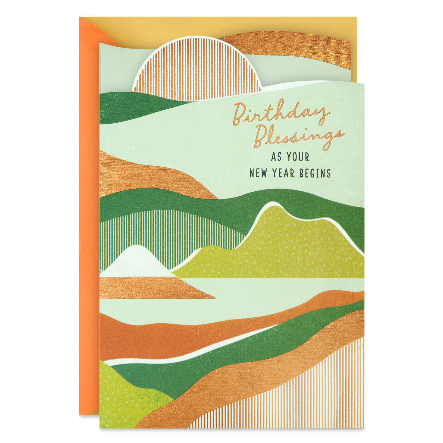 Blessings As Your New Year Begins Religious Birthday Card