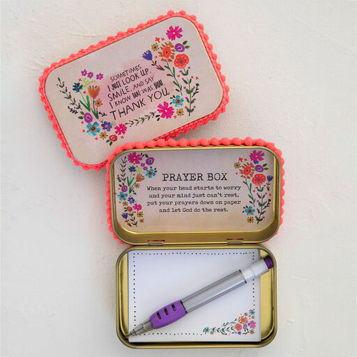 Natural Life Sometimes I Just Look Prayer Box, 