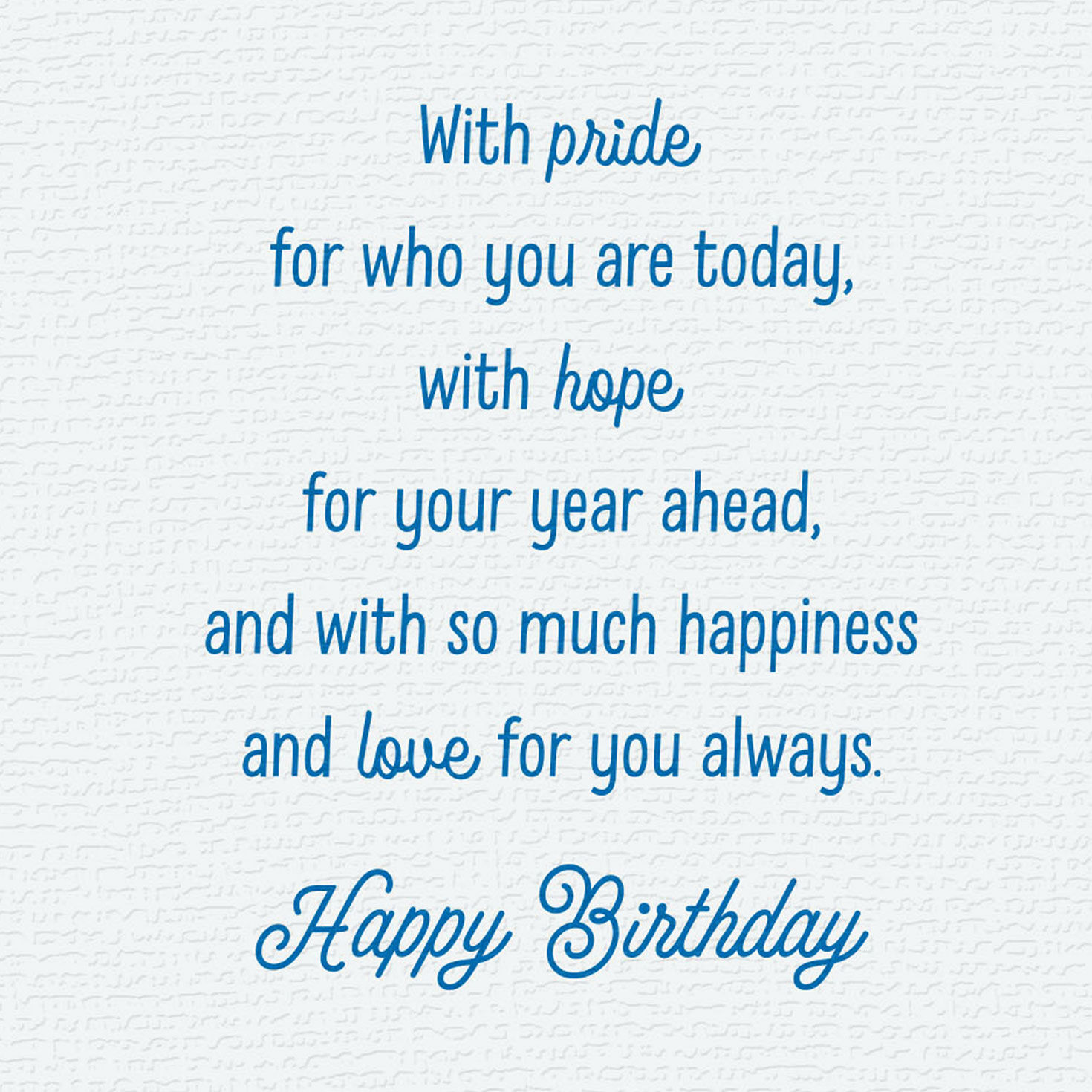 With Pride, Hope, Happiness and Love Birthday Card for Son for only USD 2.99 | Hallmark