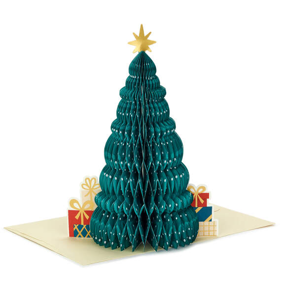 Honeycomb Christmas Tree 3D Pop-Up Christmas Card, , large image number 1