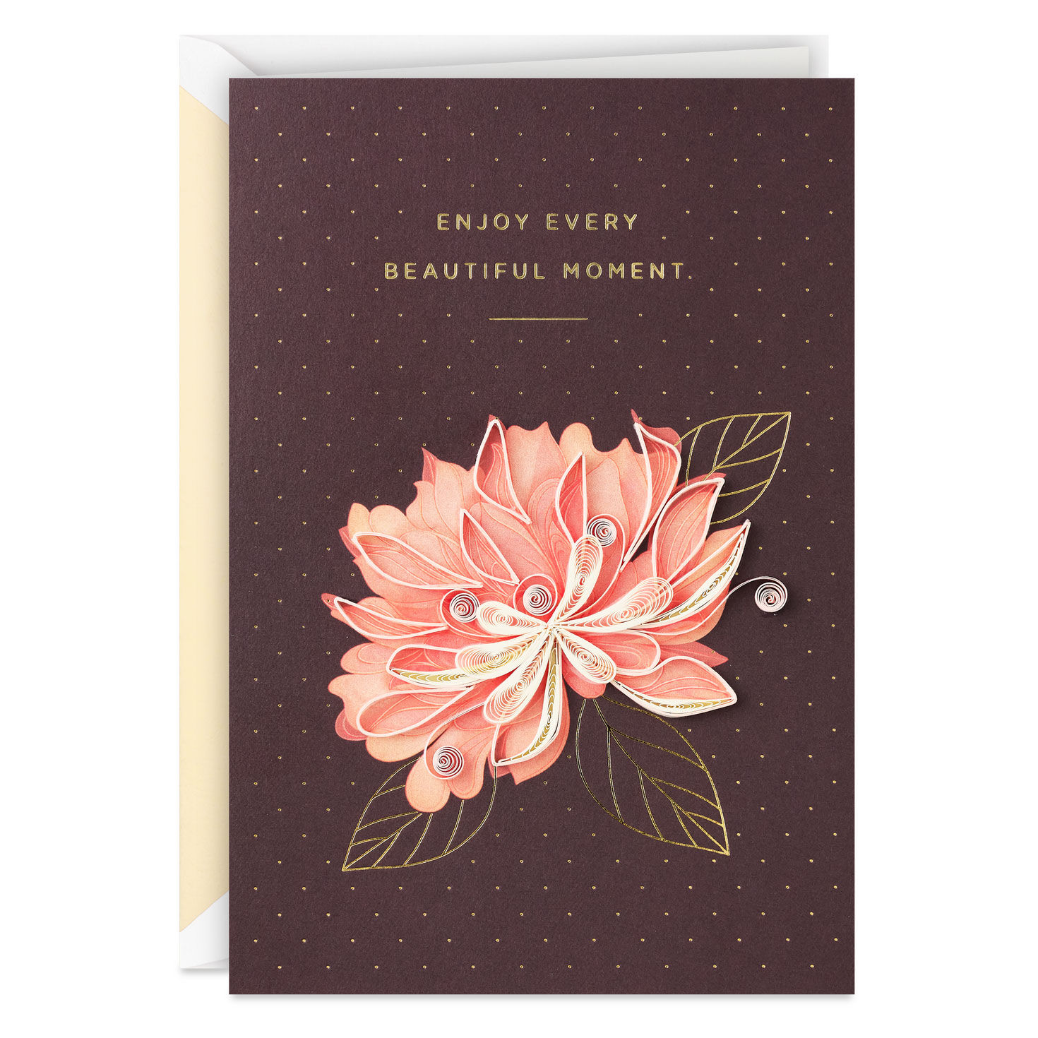 Enjoy Every Moment Quilled Paper Handmade Congratulations Card