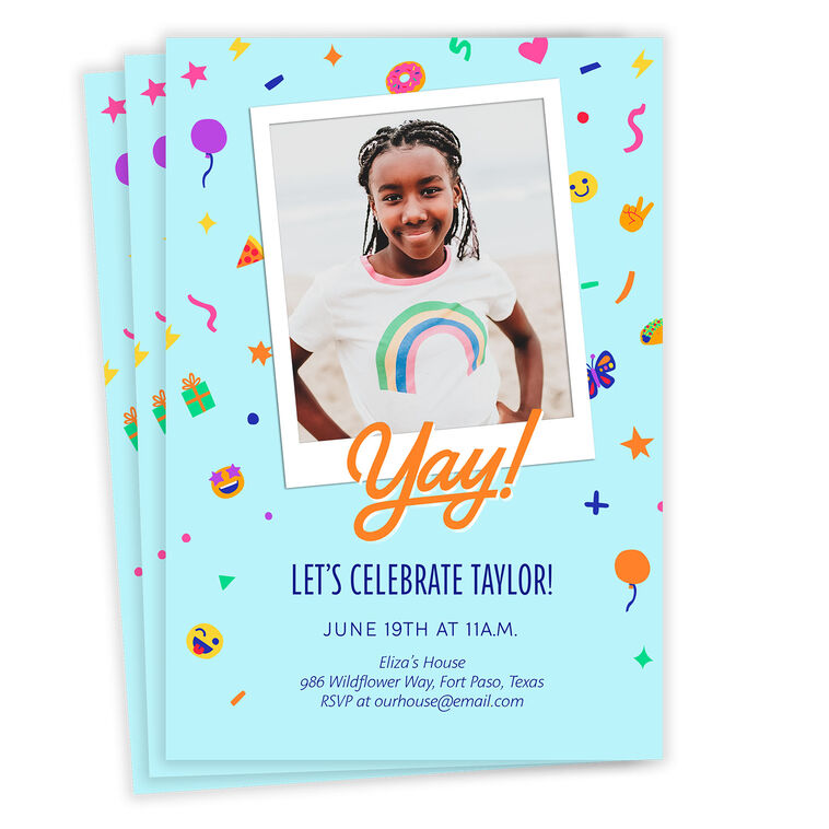 Yay Icons Party Invitation