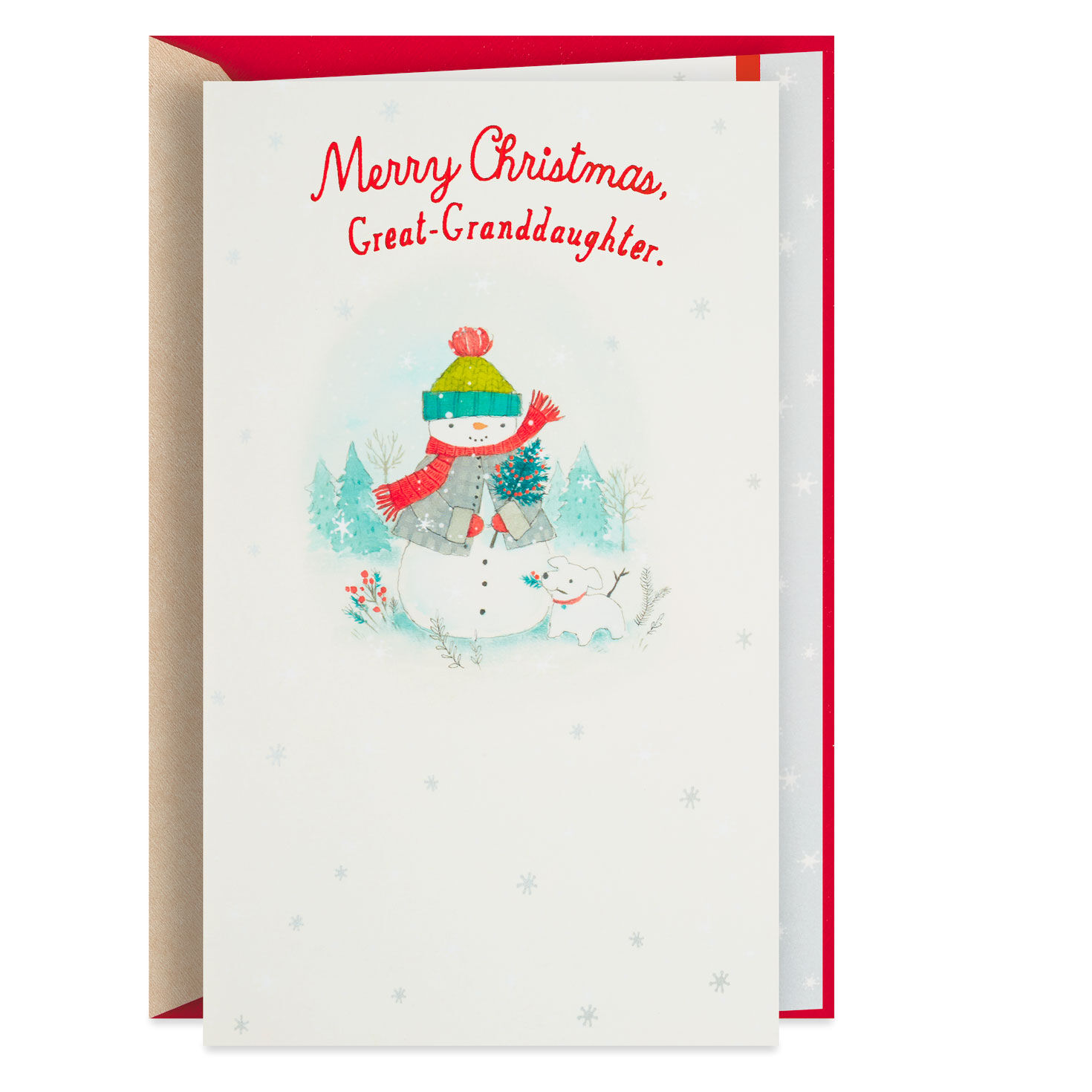 GREAT GRANDDAUGHTER CHRISTMAS CARD  CUTE TRADITIONAL FEMALE GIRL CHILD CHOICE 